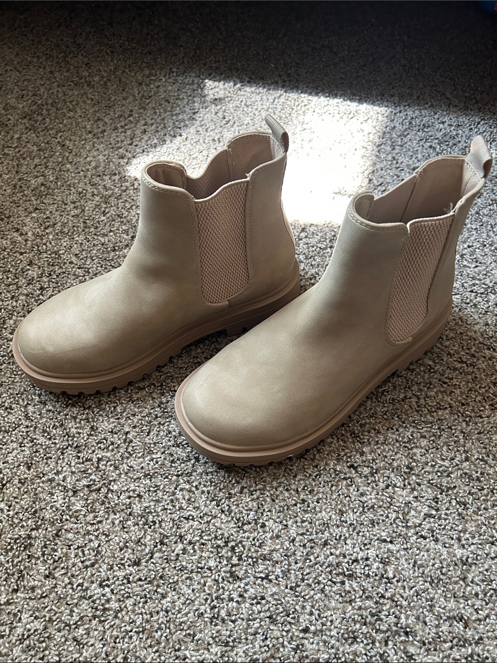 Soda Kids Chelsea Boots - Beige Tan